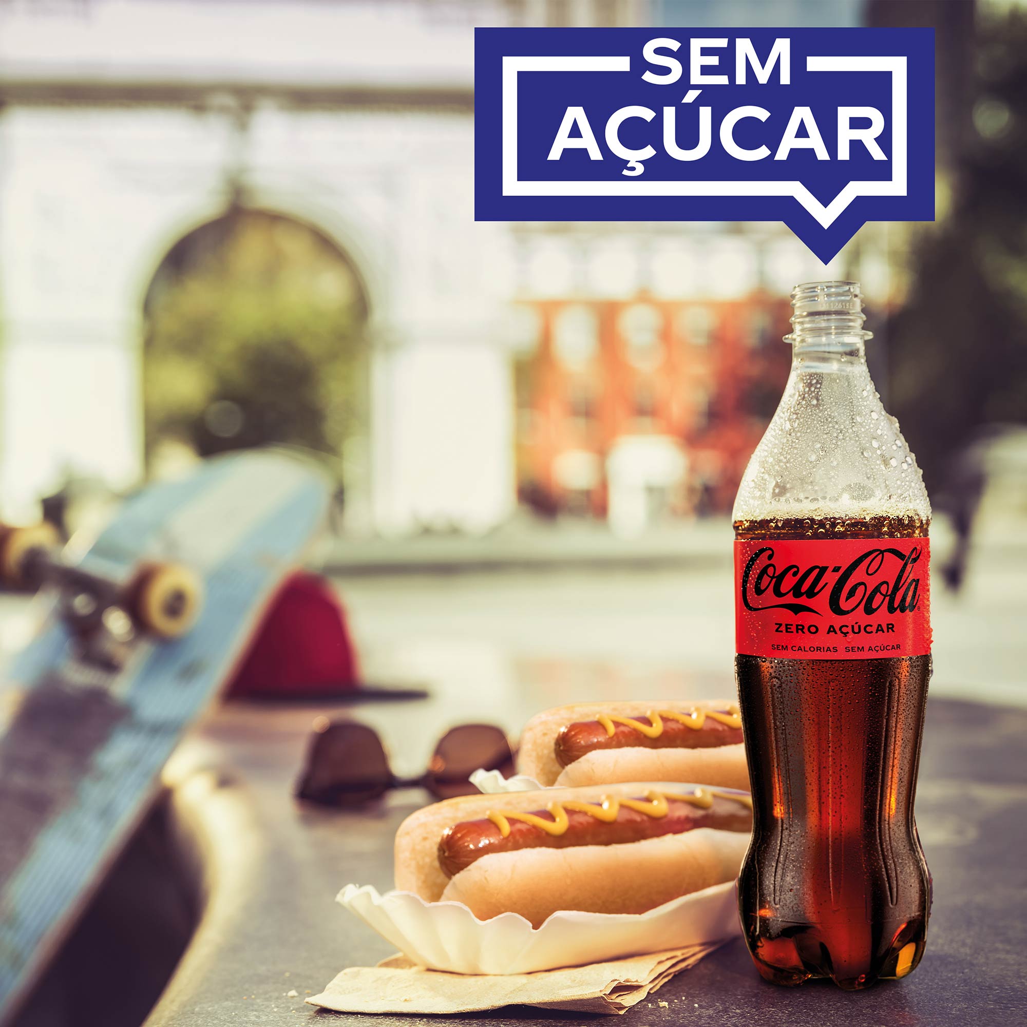 REFRIGERANTE COM GÁS COCA-COLA ZERO AÇÚCAR 0.50L