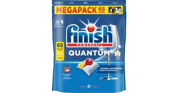 Finish Quantum Citrus 65 Geschirrspülcaps