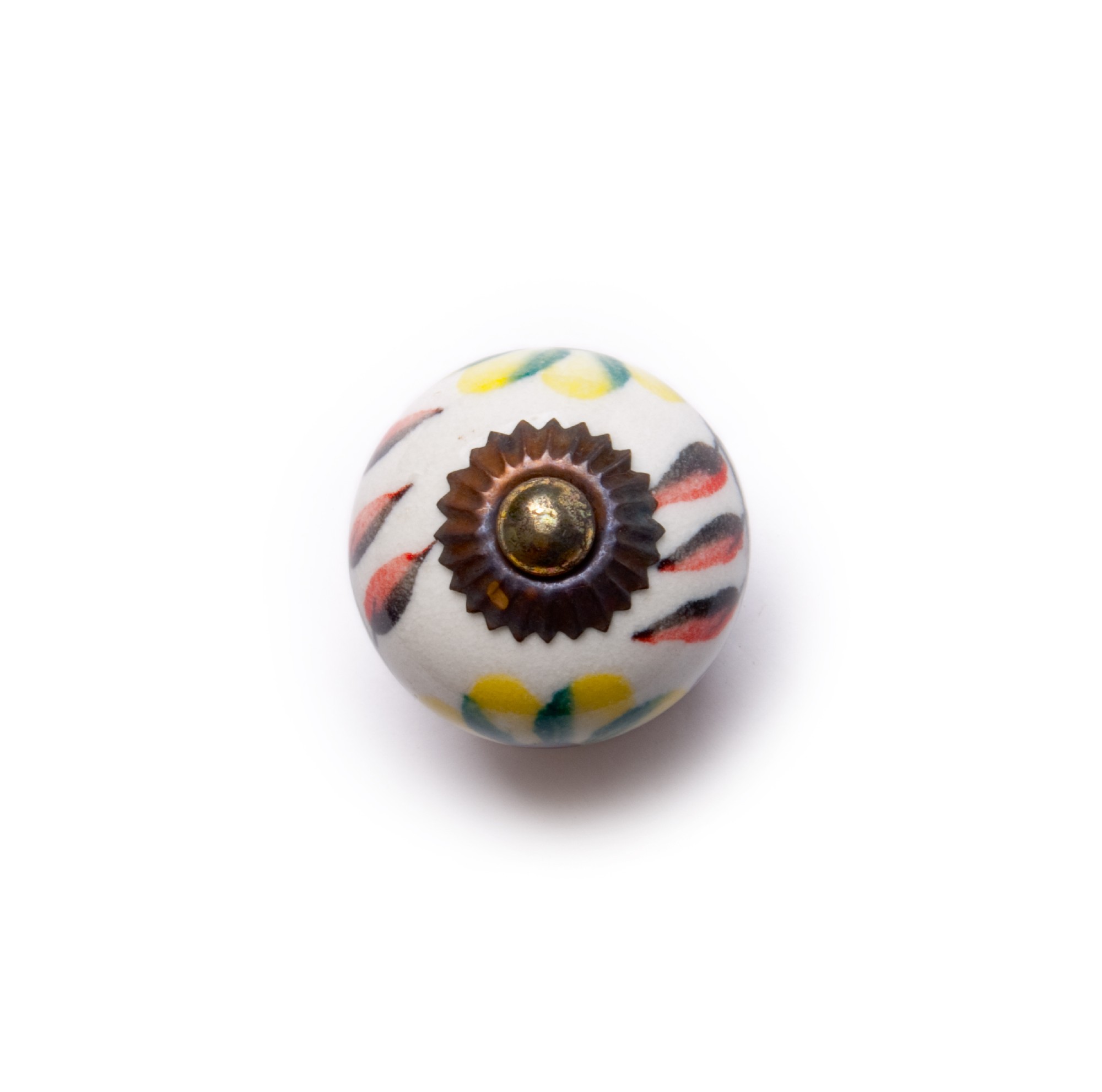 Keramik-Knauf, weiß, multicolor, Ø 3,5 cm günstig bestellen