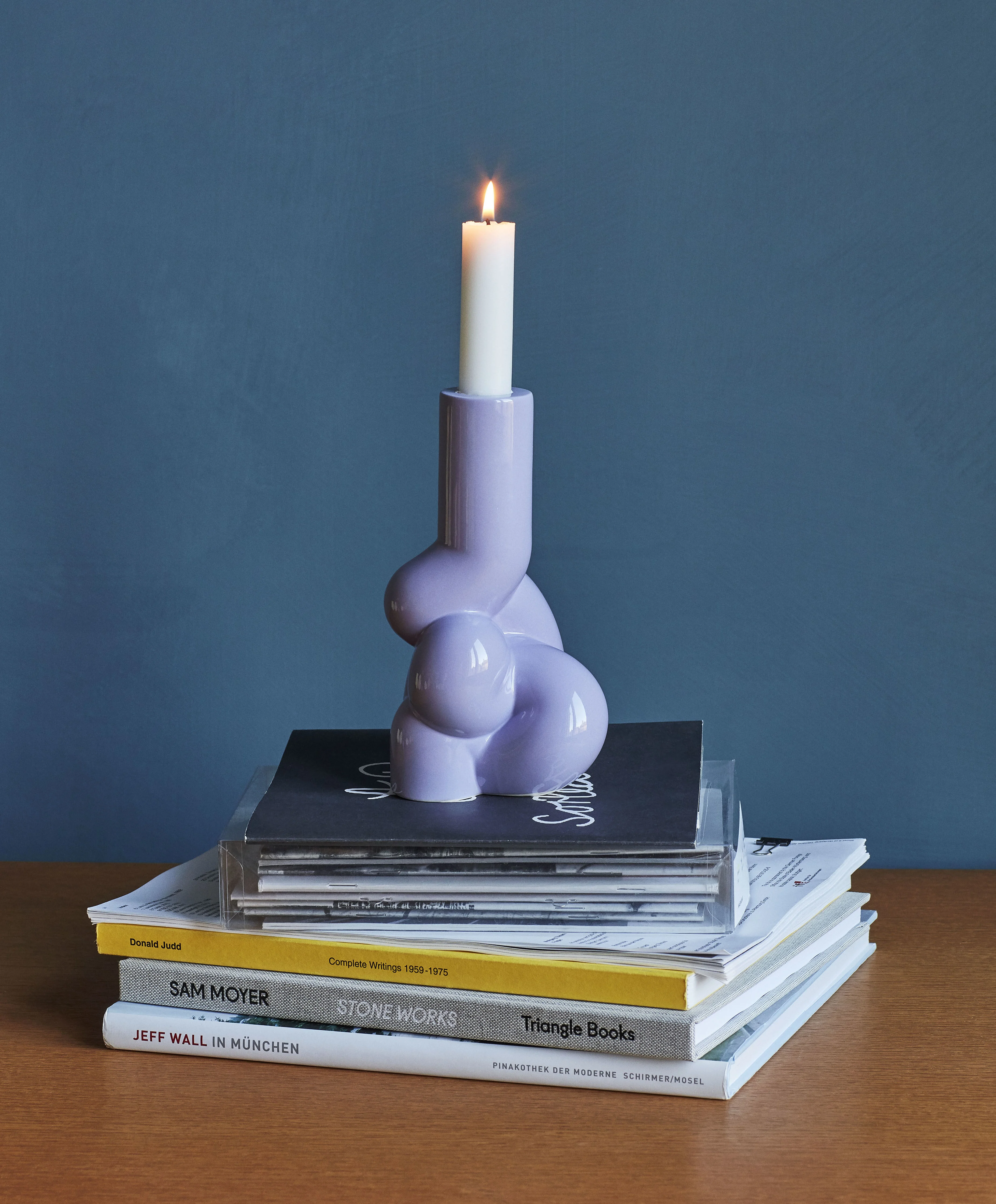 W&S - SOFT - Bougeoir céramique | Violet