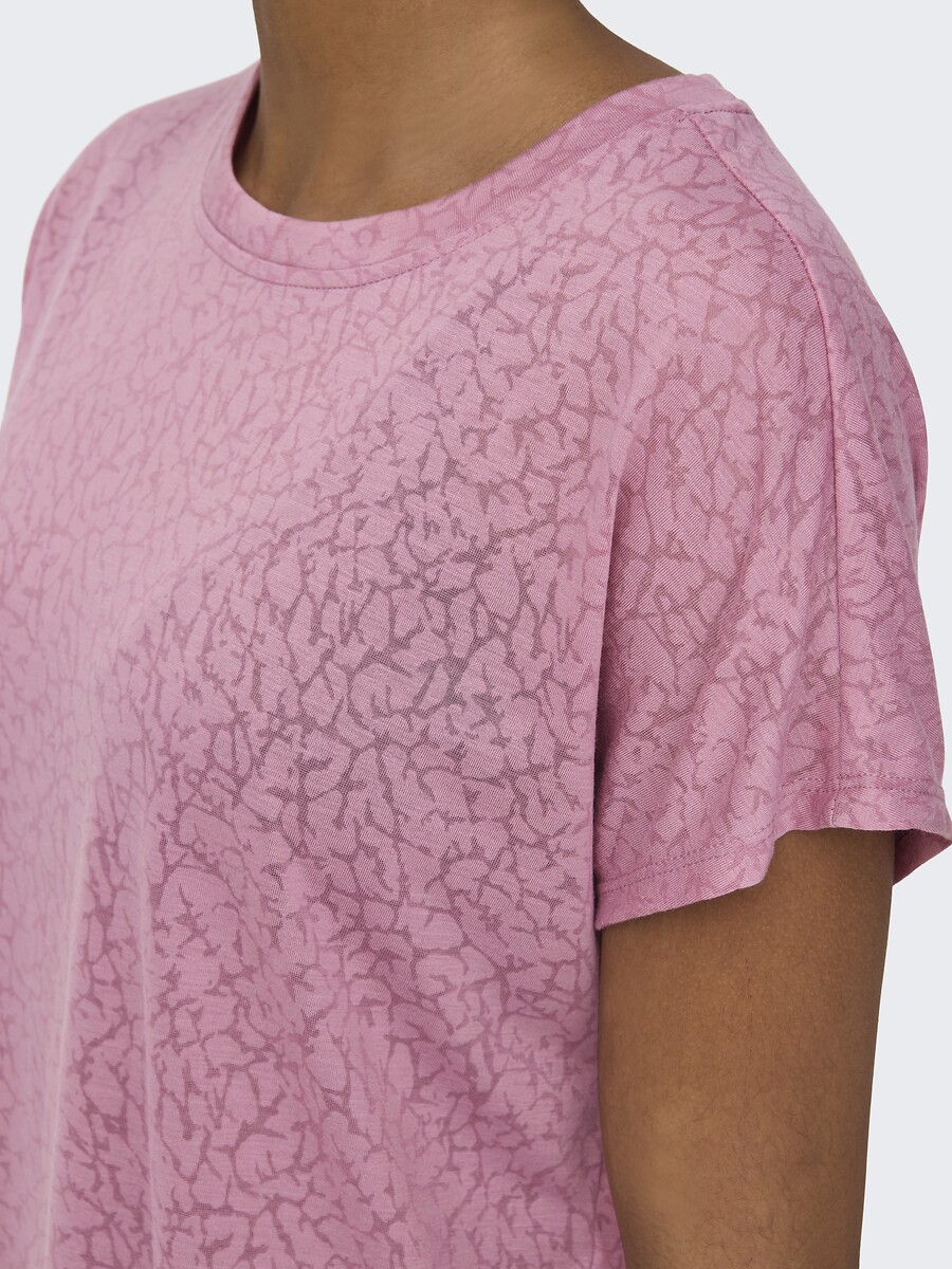 ONLY PLAY<br>Camiseta com gola redonda e mangas curtas