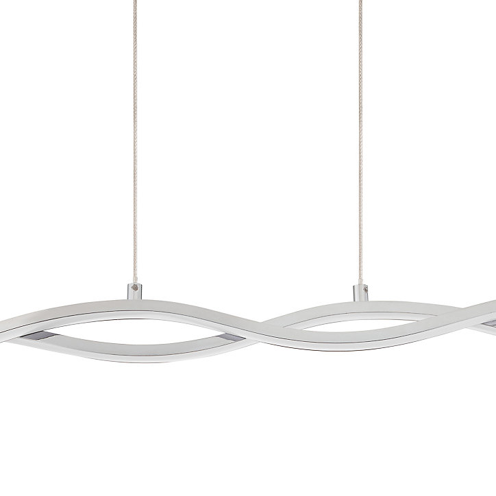 Suspension Alani LED intégrée argent