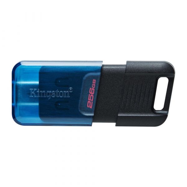 Kingston 256GB DataTraveler 80 M USB 3.2 Type-C Preta/Azul