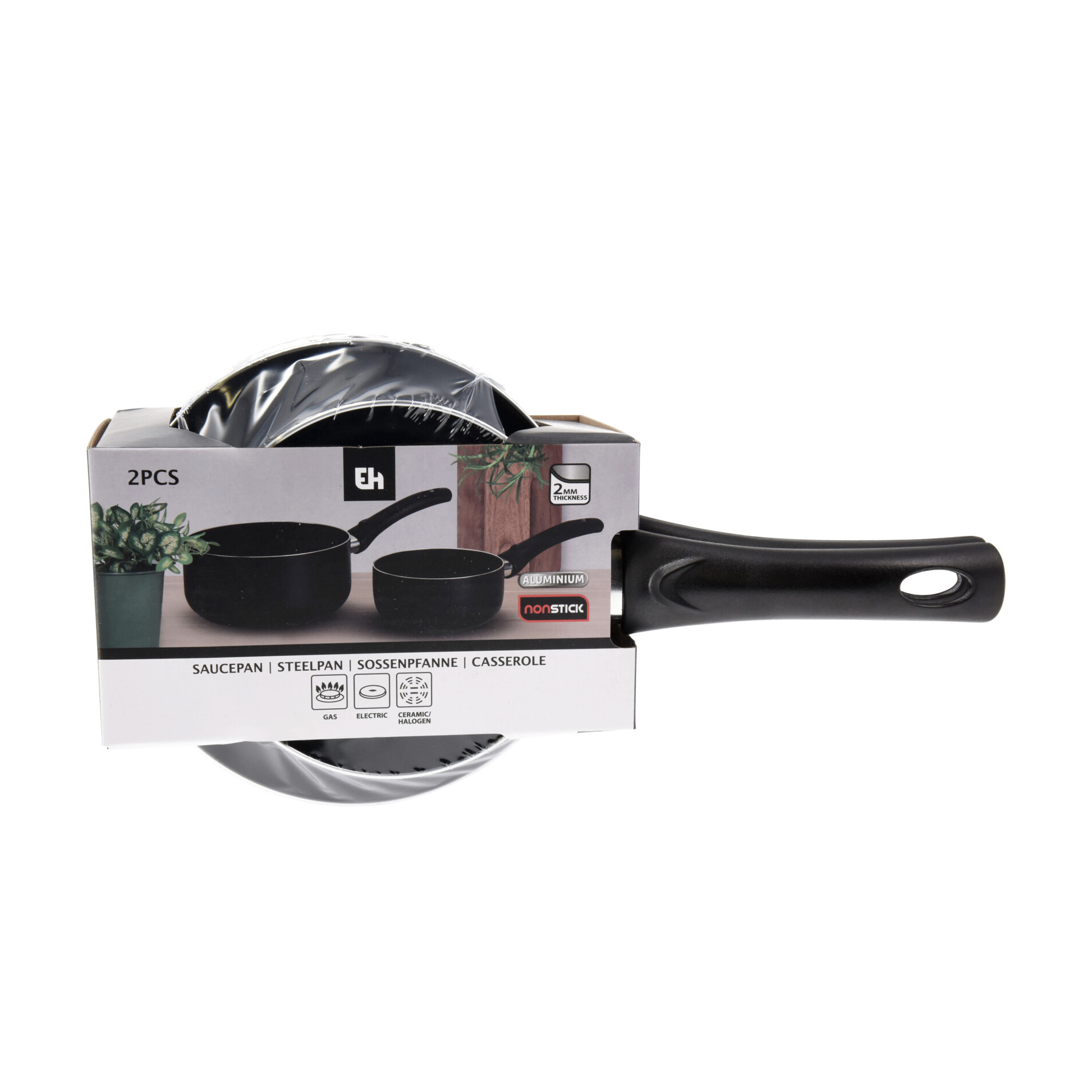 Pfannen Set 2-teilig schwarz