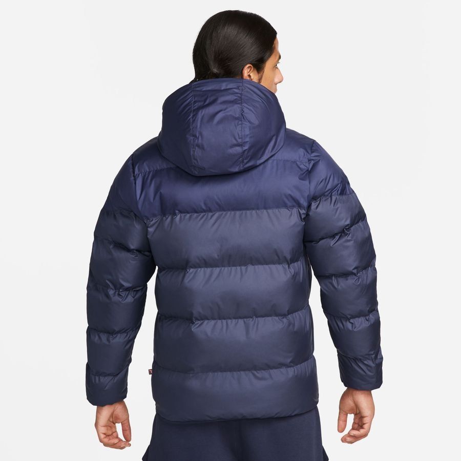 Nike Manteau d'Hiver Storm-FIT Coupe-Vent Primaloft Puffer - Bleu Marine/Blanc Cassé