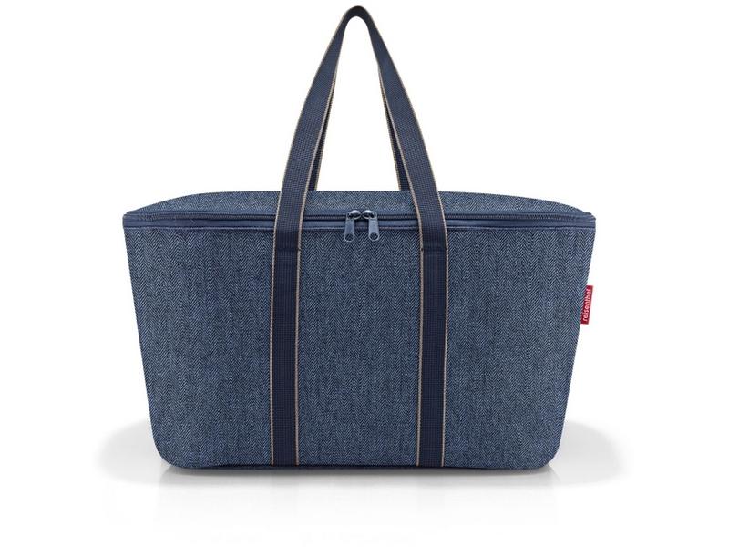 Reisenthel Kühltasche 20 l Herringbone Dark Blue Coolerbag mit Tragegriffen