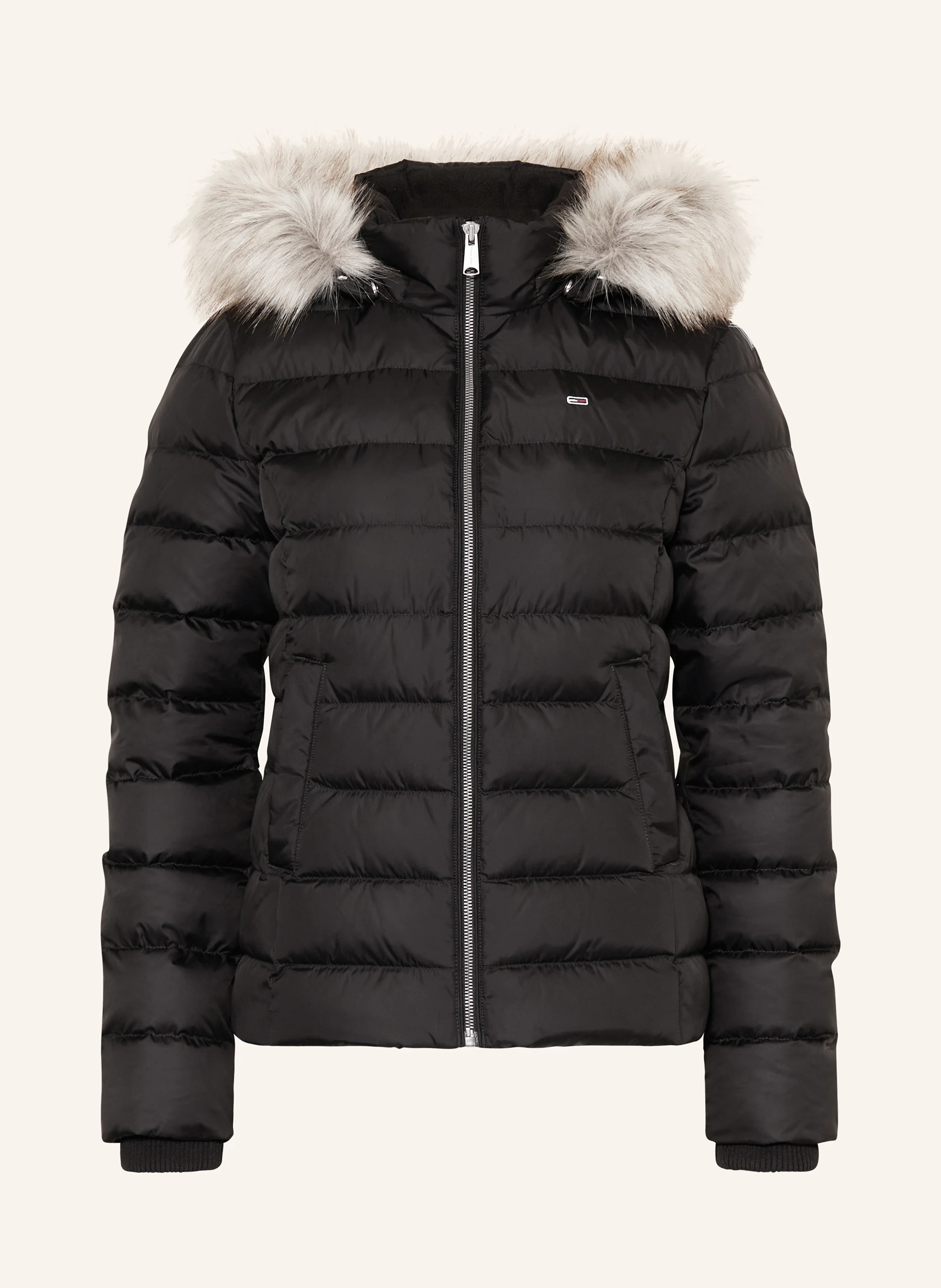 TOMMY JEANS Daunenjacke mit abnehmbarem Kunstfell