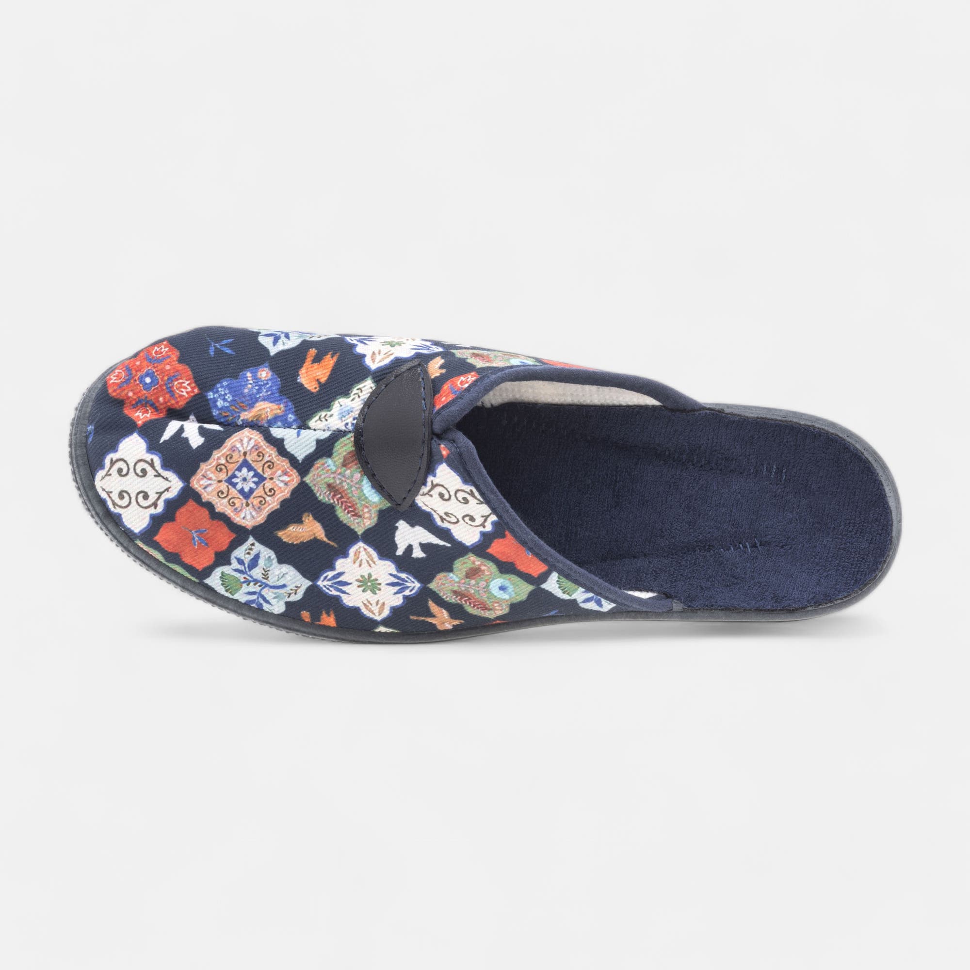 Pantoufles sabots Femme bleu marine
