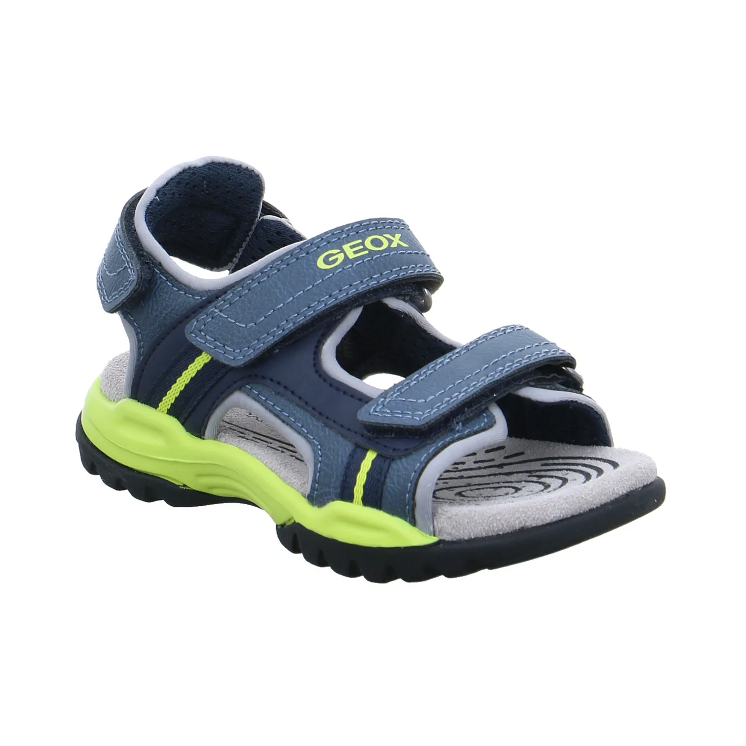 GEOX Kleinkinder-Sandale Jeansblau Lederimitat  Sommerschuh