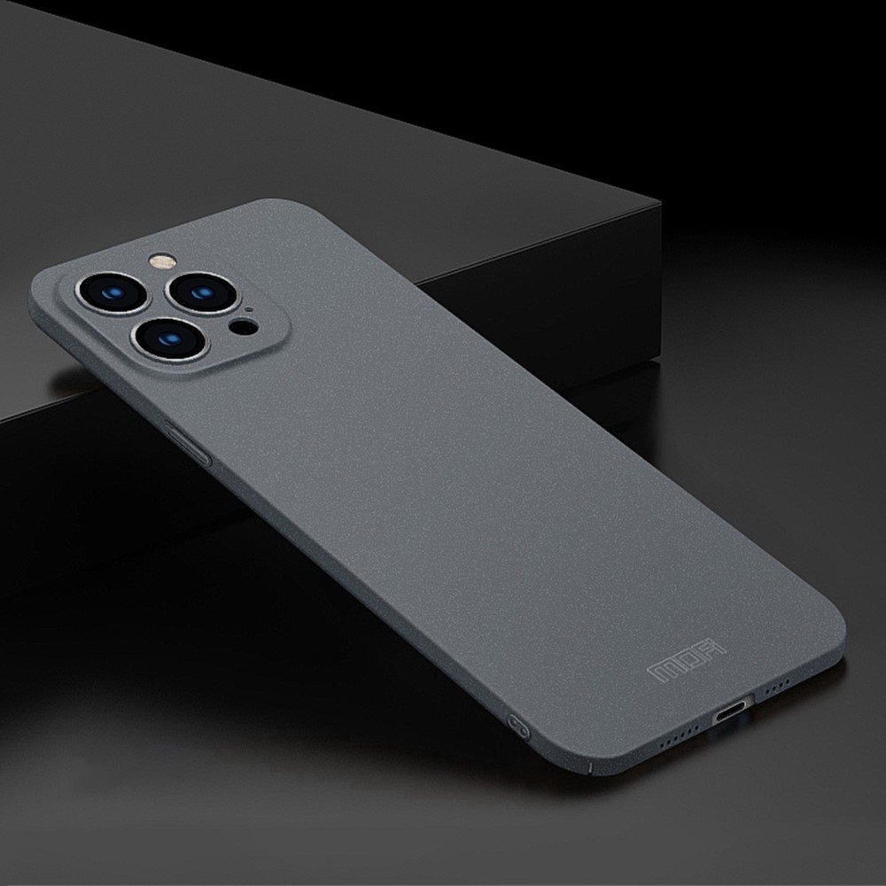 iPhone 14 Pro Max Hülle Hardcase Super Slim   Kameraschutz - Grau (Matt)