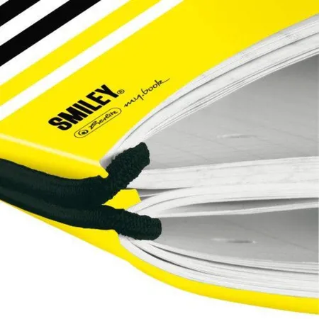 Herlitz Notizheft PP A4 Flex Smiley B&Y kariert
