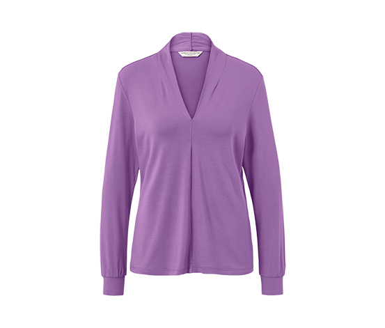 Blusenshirt mit V-Ausschnitt