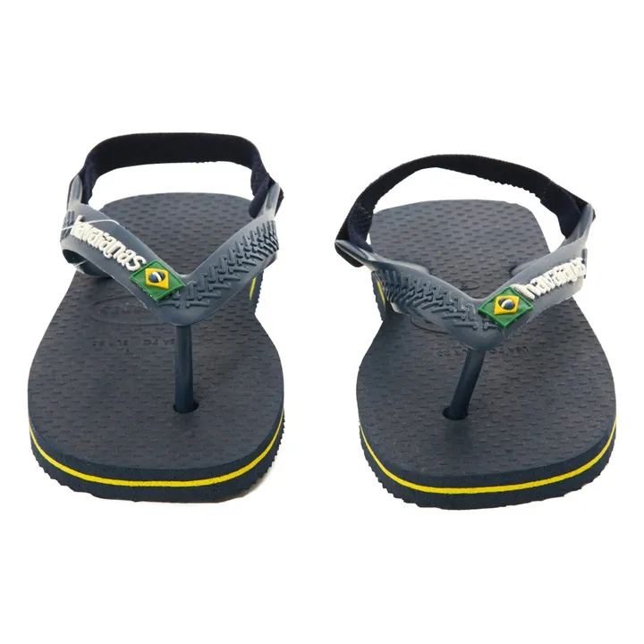 Havaianas Tongs Baby Brasil Logo | Bleu nuit