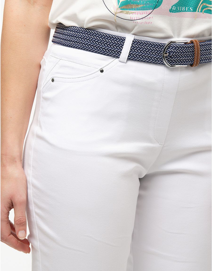 Jegging blanc stretch
