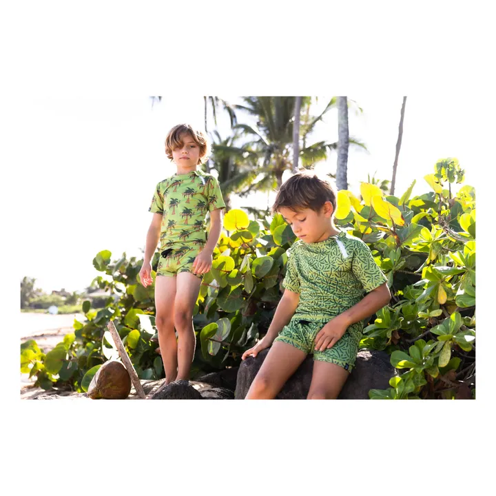 Beach & Bandits Short de Bain Anti-UV Club Tropicool | Vert