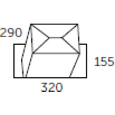 Allux pakkepost model 600 - sort