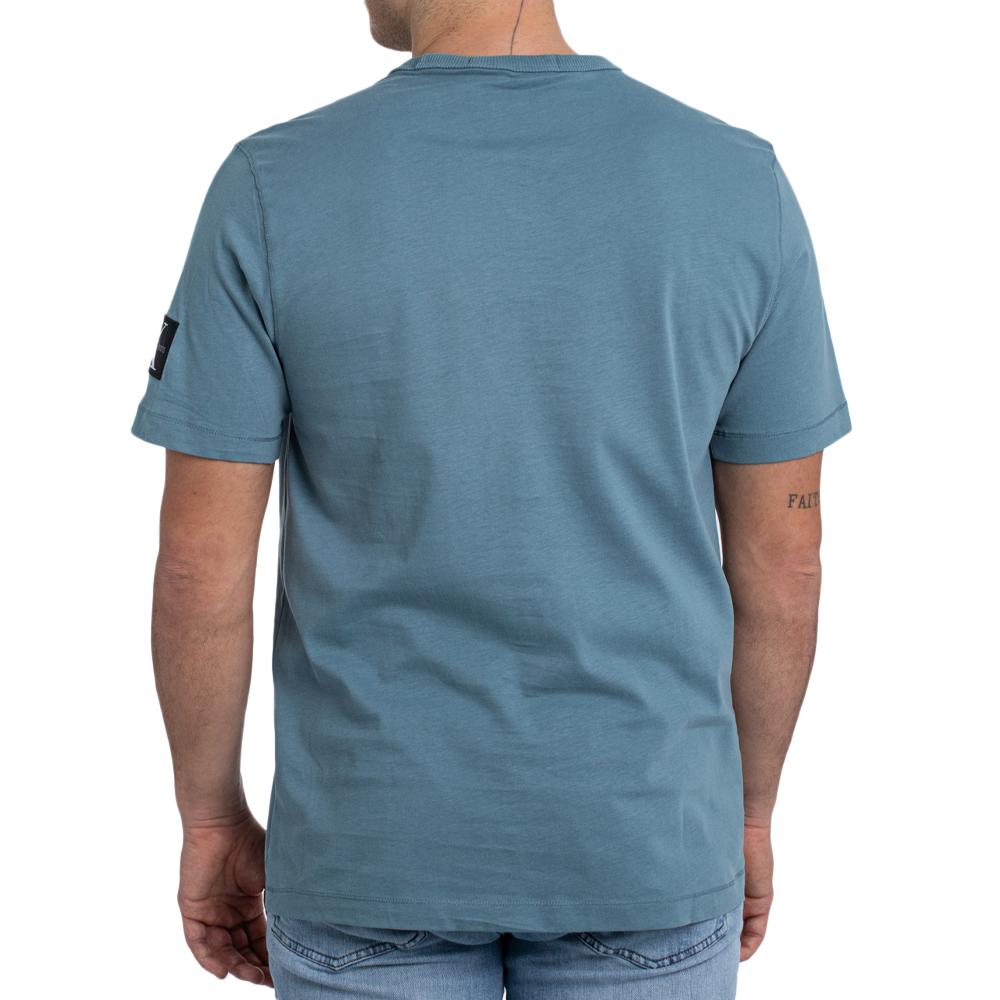 Calvin Klein Jeans T-shirt Bleu Canard Homme Calvin Klein Jeans Badge