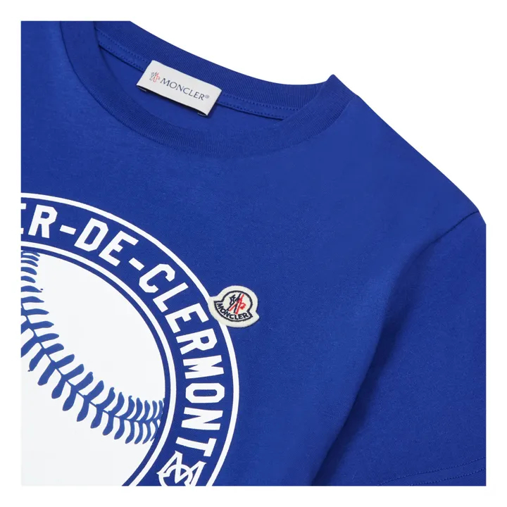 Moncler T-shirt Baseball | Bleu indigo