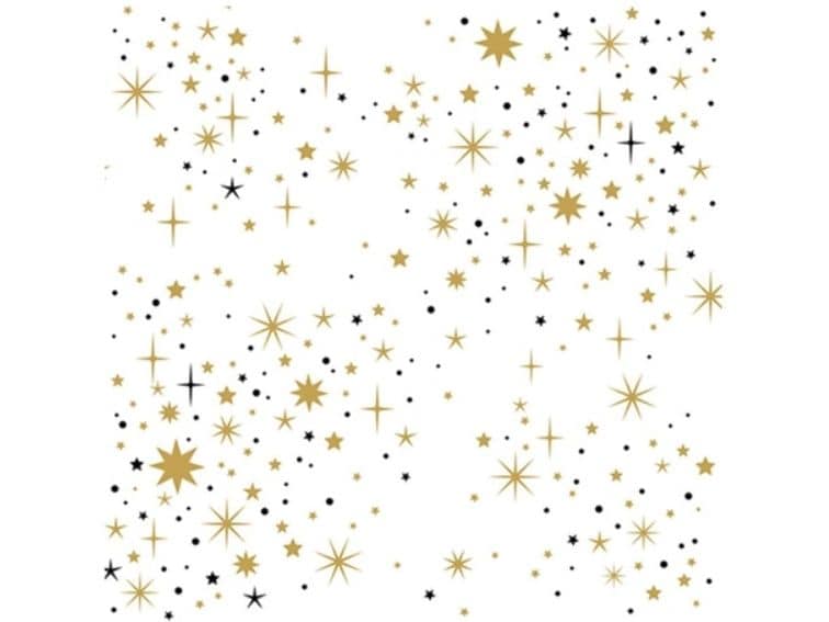 Braun   Company Weihnachtsservietten All that twinkles Mehr 3-lagige Papierservietten