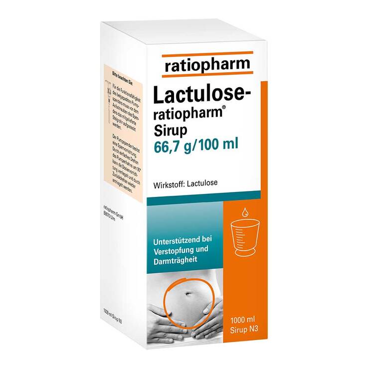 Lactulose-ratiopharm Sirup, 1000 ml