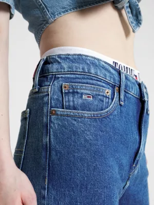 Calça jeans Izzie de cintura alta e corte justo até o tornozelo
