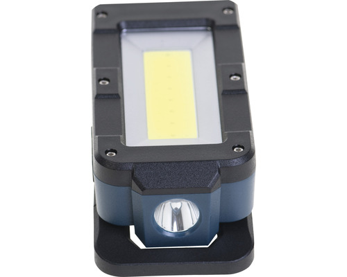 LUMAK PRO LED oplaadbare handzaklamp, 2-staps dimbaar, 1 x 3W, 100/300 lm, 6500 K daglichtwit, IP44, met 50 cm USB-kabel, 2 uur looptijd