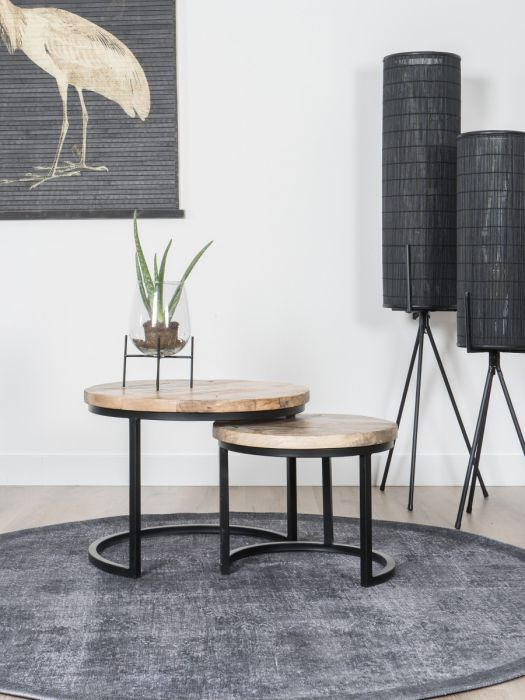 Vloerkleed Madel Rond Grijs ø160 ø160 cm