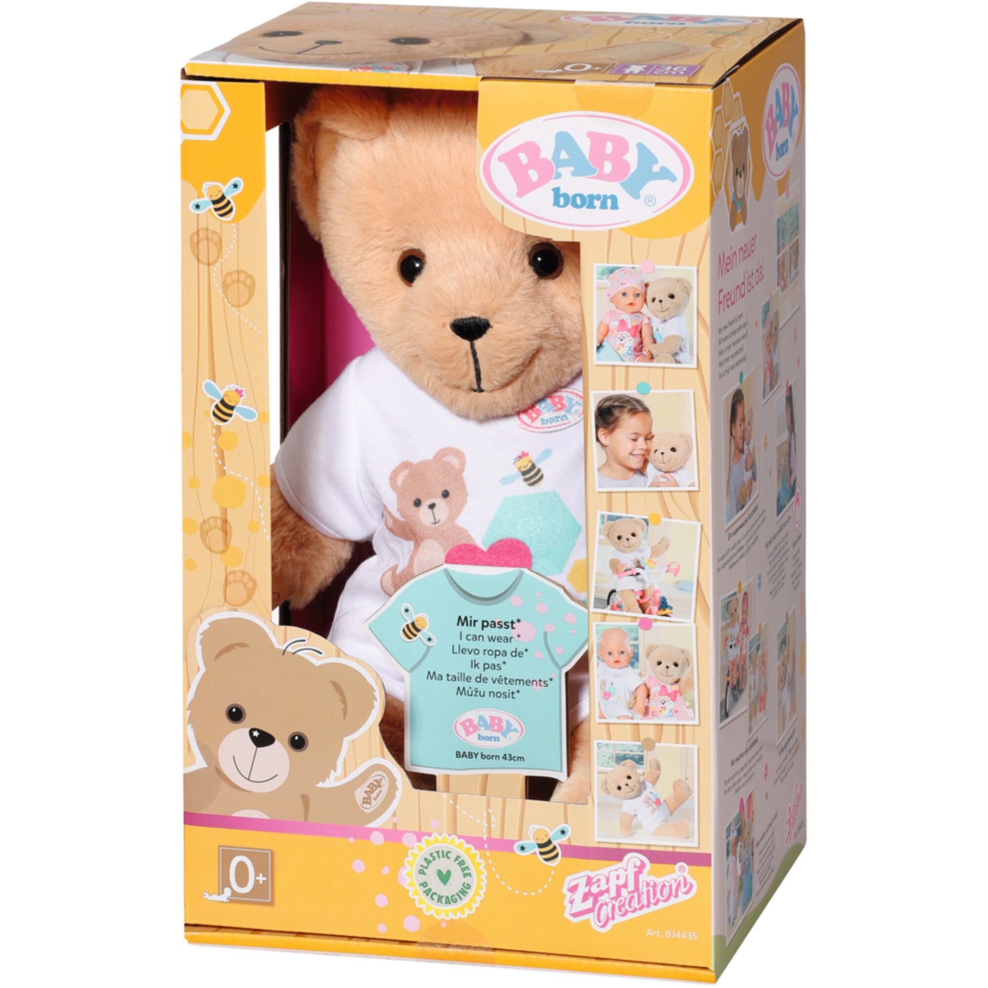 ZAPF Creation Kuscheltier BABY born® Bär weiß