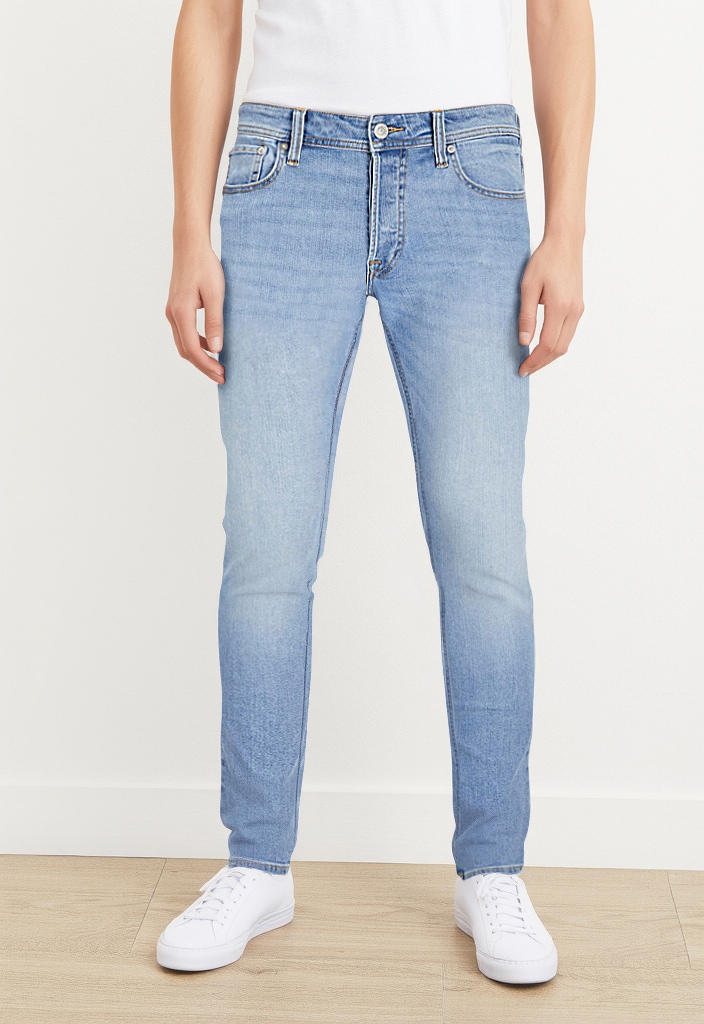Jack & Jones Slim-fit-Jeans »JJIGLENN mit Used-Look und Stretchkomfort«, Abriebeffekte, modisch, slim fit, Baumwollmischung