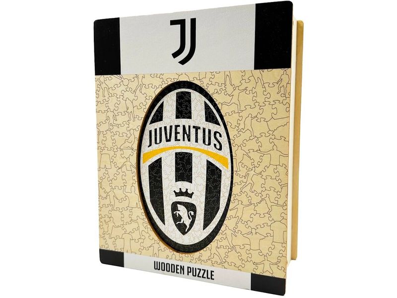 Iconic Puzzle Juventus FC – Retro Logo Offiziell lizenziertes Holzpuzzle, Grösse M