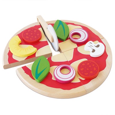 Le Toy Van Pizza & Dekorasjoner med Pizzaskjærer