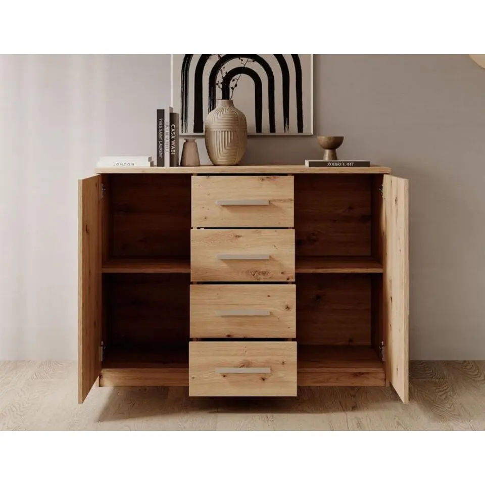 Meubella - Ladekast Blake - Eiken - 120 cm
