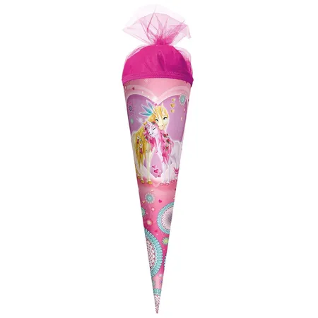 Roth Schultüte Einhornglück, 35 cm, rund, Tüllverschluss
