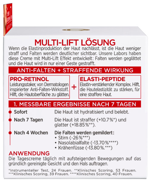 L'OREAL PARIS Revitalift Feuchtigkeitsspendende Tagescreme<br>50 ml, Creme, Multi-Lift