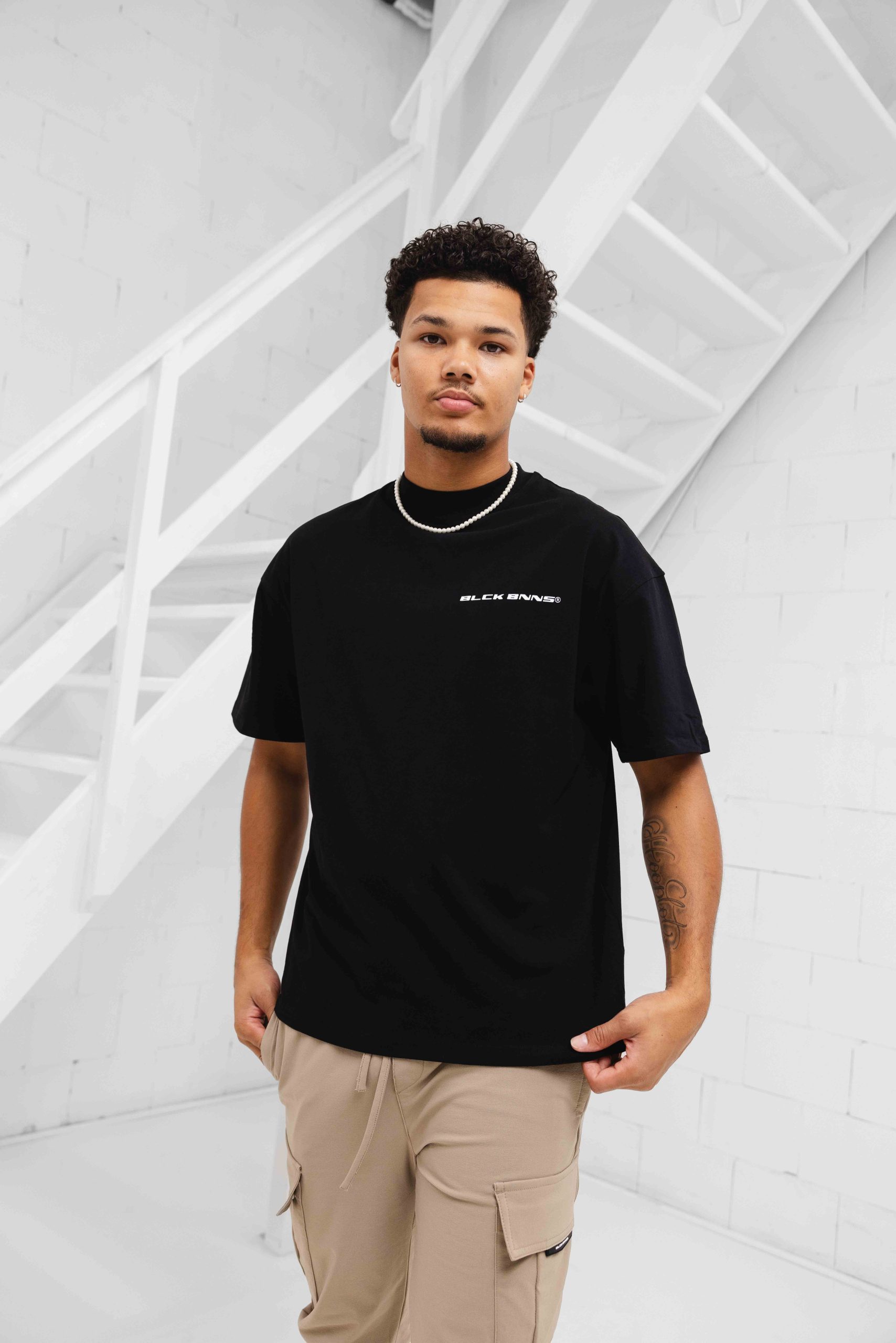 Black Bananas Nation T-Shirt Heren Zwart