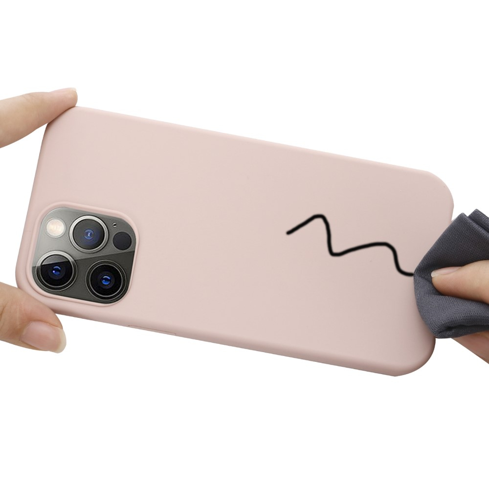 iPhone 15 Pro Max MagSafe Silikon Case Hülle - Rosa