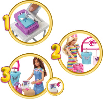 Barbie Lekesett med Dukke Make & Sell Boutique