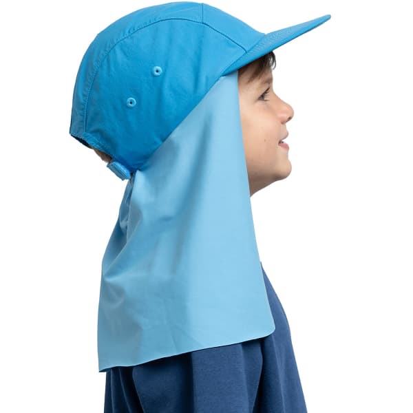 Casquette randonnée BUFF DESERT CAP KIDS SOLID AZURE