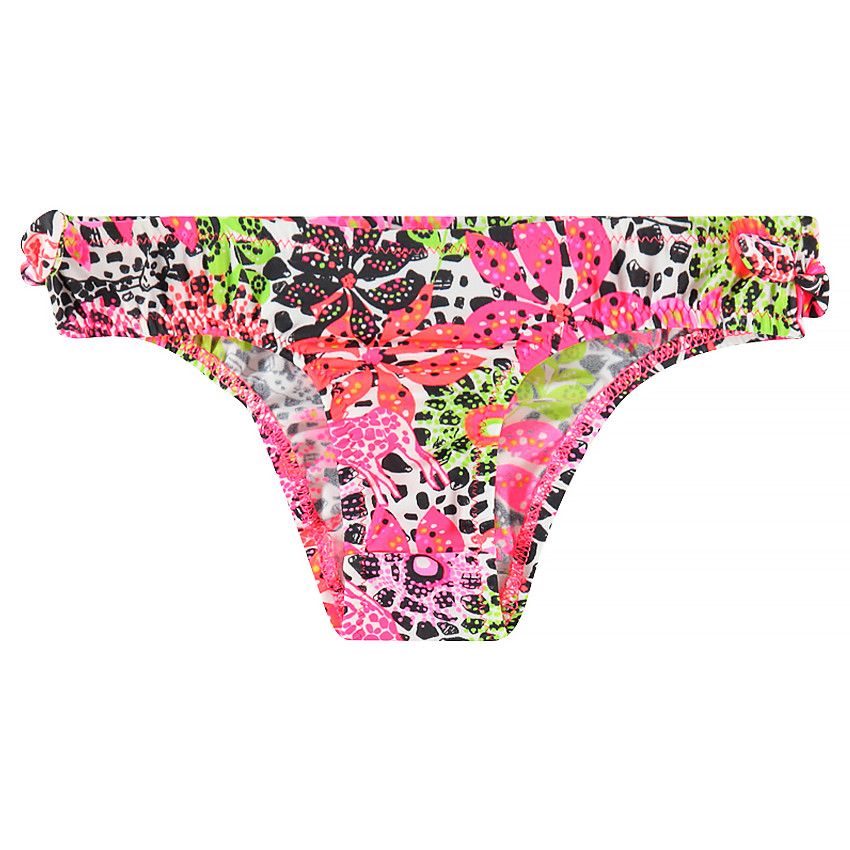 Culotte de bain à imprimé fantaisie multicolore - Bleu