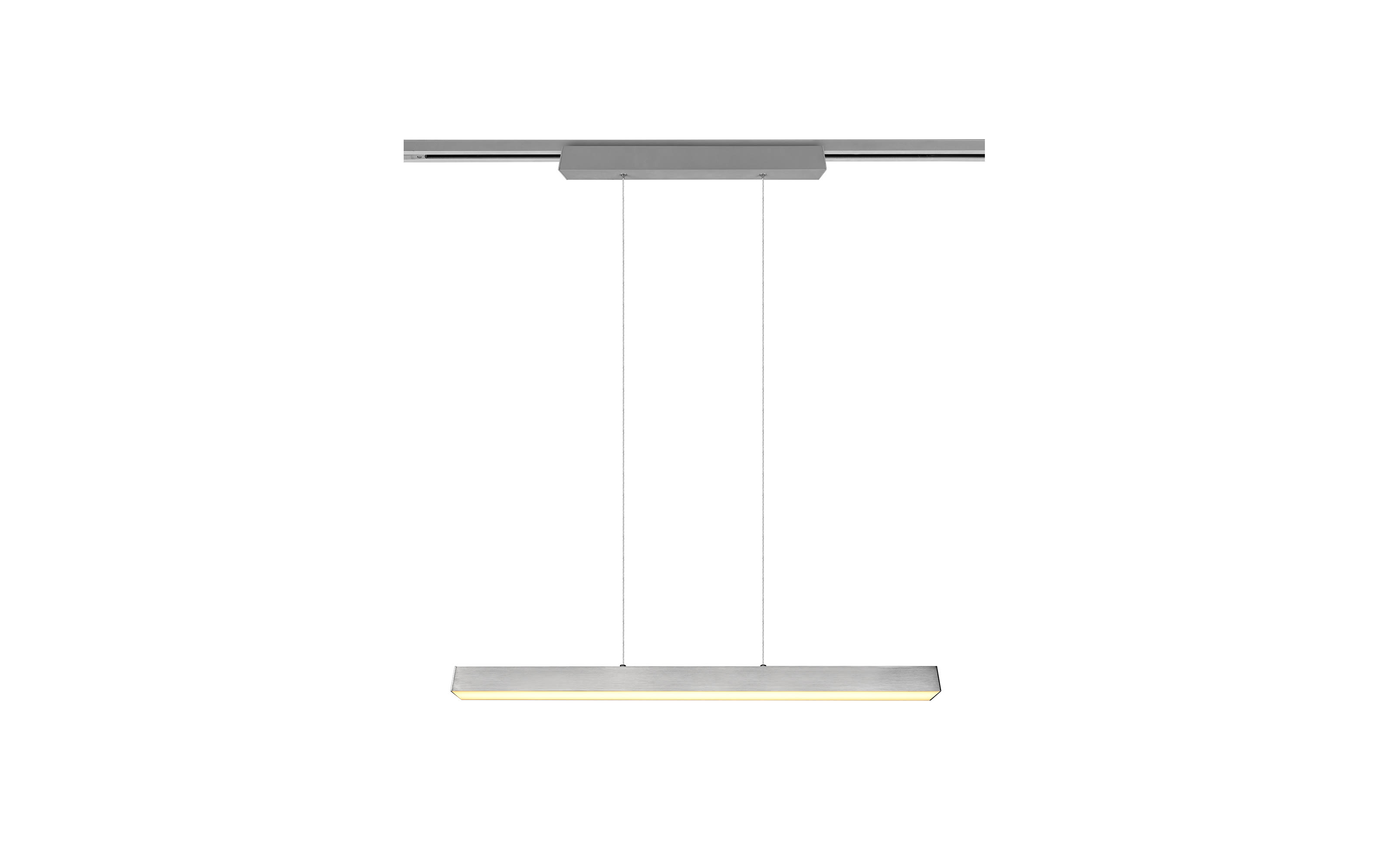 LED-Pendelleuchte DUOline in nickel matt, 90 cm
