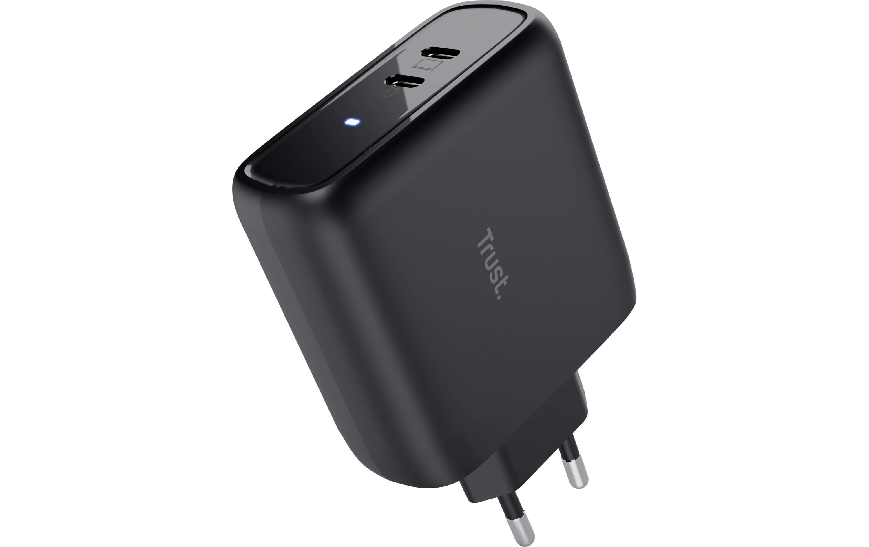 USB-Wandladegerät Maxo PD 65 W SchwarzLeistungsstarkes USB-C-Ladegerät USB-C-Kabel