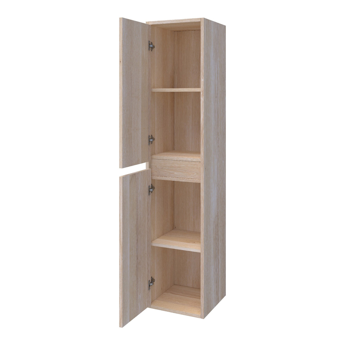 Brauer Adore kolomkast 160cm lamellen eiken wit