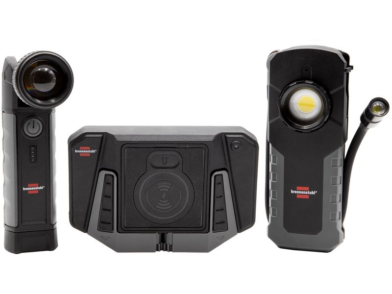 Brennenstuhl Profi-Taschenlampe SET Zwei Taschenlampen mit Charcher