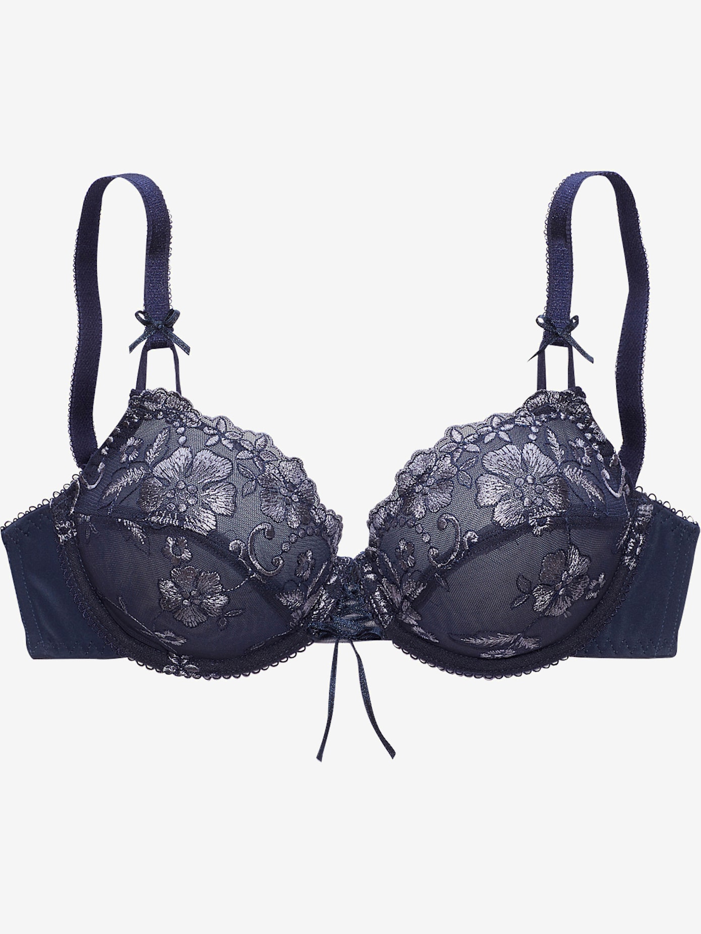 Soutien-gorge à armatures avec dentelle brodée