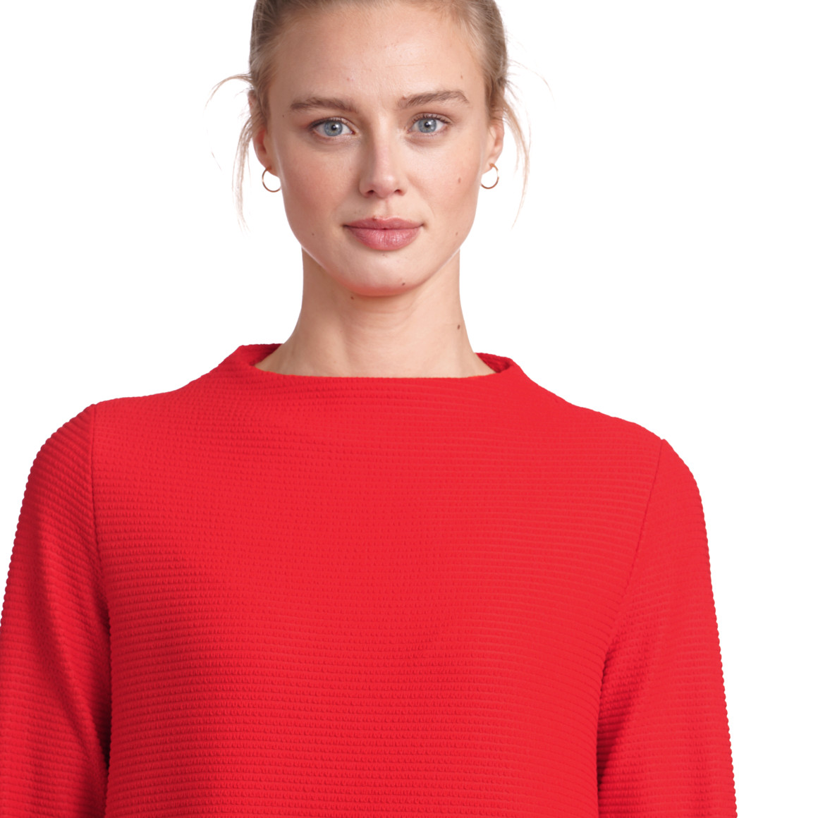 Gina Benotti Damen Kleid mit kurzem Stehkragen rot