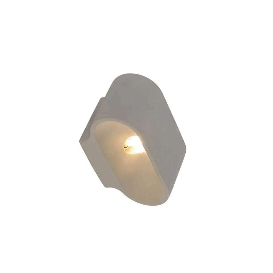 Qazqa wandlampen arles crème g9