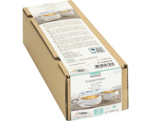 Gipsverbanden, grootverpakking 1 kg, 5 rollen 5 m x 10 cm