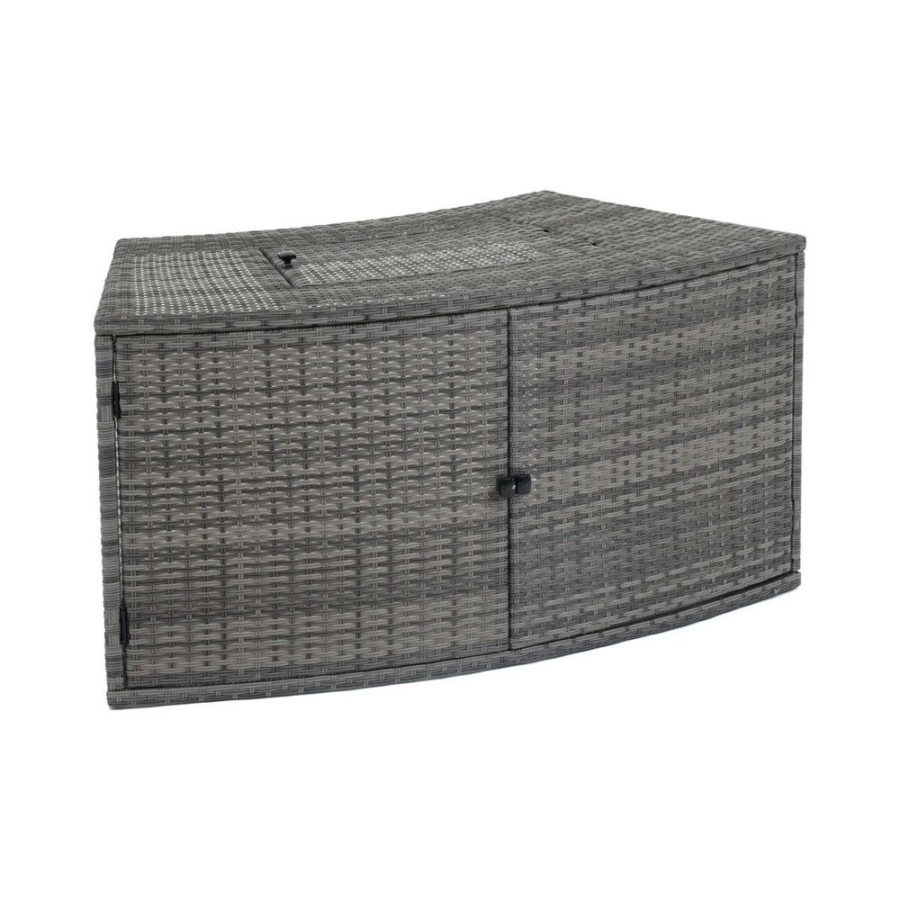 Contour spa cache pompe gris