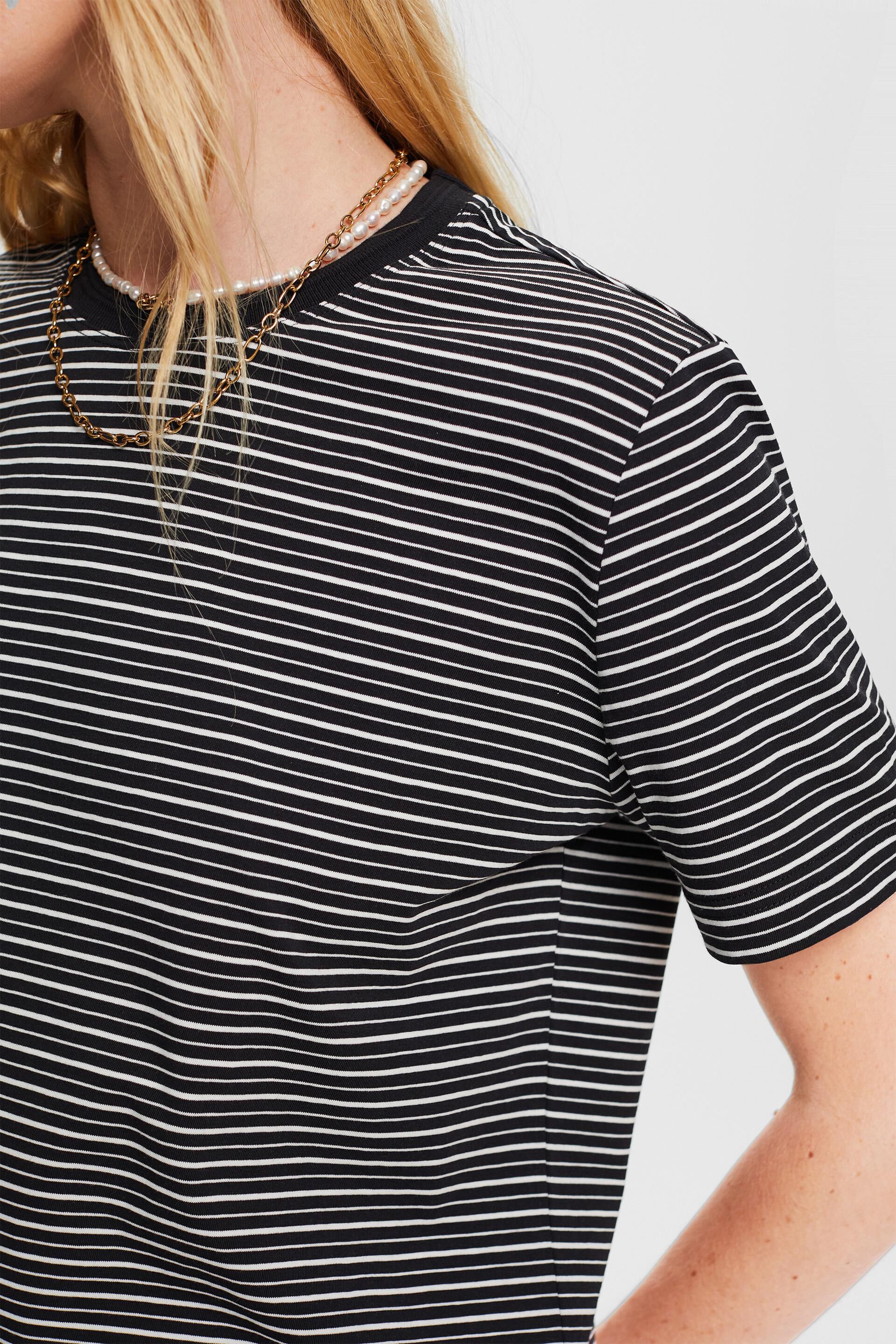 T-shirt à rayures, 100 % coton