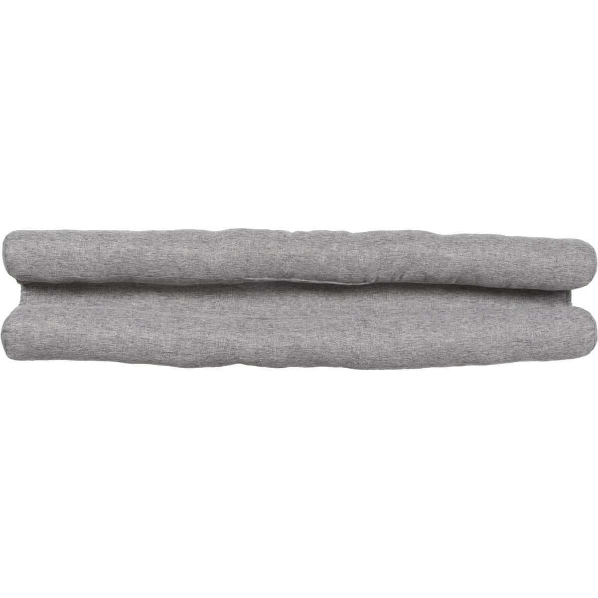 BOUDIN PORTE DOUBLE BOURRELET 80CM EFFET LIN GRIS